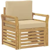 vidaXL Ensemble de canapés d'extérieur en polyester blanc