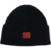 Superdry Femme Tricoté Workwear Bonnet, Bleu Marine &amp; Rouge