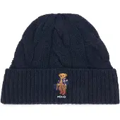 Ralph Lauren Bonnet bleu marine / brocart / blanc