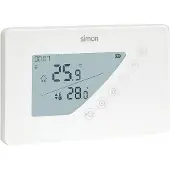 Simon Weekly programmable digital thermostat, white, 160 x 18 x 100 mm, Thermostat, Blanc