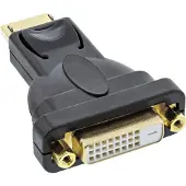 InLine 17199J câble vidéo et adaptateur DisplayPort male DVI-D Noir