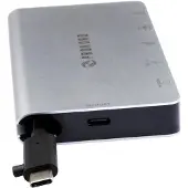 Prokord UTC-C2UEFH-DEC (USB-C), Station d’accueil + hub USB, Noir, Argent