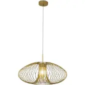 FABAS LUCE Suspension Fassa Ø60 Cm En Métal Doré Mat, Douille E27 40 W, Design Élégant, Classe D'Isolation 1, Ip20 - Éclairage Intérieur
