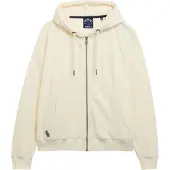 Superdry Velour Full Zip Sweatshirt Beige XL Femme