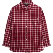 Superdry pour femme. W4010500A Chemise en flanelle rouge (XXS), Casuel, Coton, Manche longue