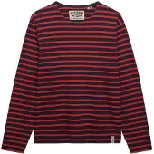 Superdry T-Shirt 'The Merchant Store' marine / rouge foncé