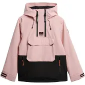 Superdry pour femme. WS110182A Veste de ski rose (S), Casuel, Polyester