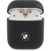 BMW Bma2Cslbk Airpods 1/2 Coverczarny/Black Geniune Leather Signature