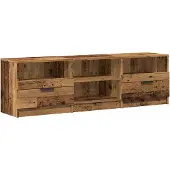 vidaXL Armoire TV aspect bois ancien 150x33,5x45 cm Bois composite