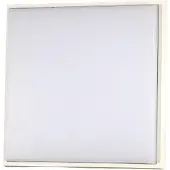 FABAS LUCE DESDY LED plafonnier, IP54, aluminium, blanc, 24x24cm