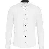 Pure Functional Slim Fit Chemise en jersey blanc, Unicolore