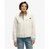 Superdry Veste mi-saison marron / blanc cassé
