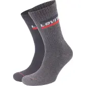 Levi's Chaussettes - 2 Pack - Noir/Gris - - 39/42 - Chaussettes