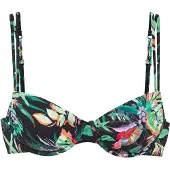 Venice beach Hauts de bikini émeraude / violet / orange / noir