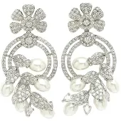 Avant Garde Boucles d'oreilles 'Quintama' argent