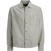 Jack & Jones Blamatt Linen Blend Overshirt Gris XL Homme