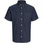 Jack & Jones Blubrook Short Sleeve Shirt Bleu 2XL Homme