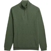 Superdry M6110682a Half Zip Sweater Vert L Homme