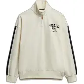 Superdry pour femme. W2012593A Sweat-shirt beige Country Club Applique (L), Casuel, Coton