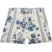 Superdry pour femme. W7110497A Short de plage en coton imprimé blanc (M), Beachwear