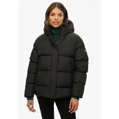 Superdry 5 Baffle Sports Padded Jacket Noir L Femme