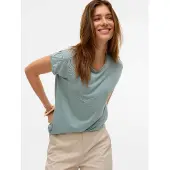Vero Moda T-shirt 'VMAVA' menthe