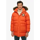 Superdry pour homme. M5012208A Parka Everest orange (L), Casuel, Polyester