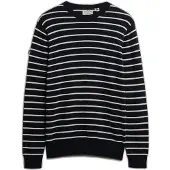 Superdry Pull-over bleu marine / blanc