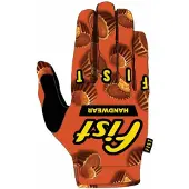 Fist Strapped 100x100 Nuts Off-road Gloves Orange M