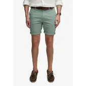 Superdry pour homme. M7110486A Premium Regular Regular Short Chino vert (34), Casuel, Coton