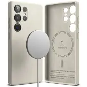 Ringke Étui en silicone (Samsung Galaxy S25 Ultra), Coque pour téléphone portable, Gris