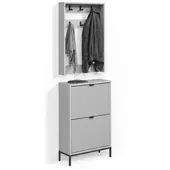 Livinity Vestiaire Aterno Gris Set, 2 pièces, Model 58859