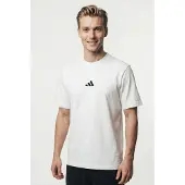 Adidas T-Shirt fonctionnel 'Essentials' noir / blanc