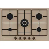 Candy Classic CHW7AV4WGT Avoine Intégré 75 cm Gaz 5 zone(s)