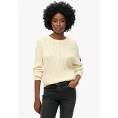 Superdry Pull-over blanc cassé