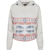 Urban Classics Veste mi-saison crème / bleu fumé / rose ancienne