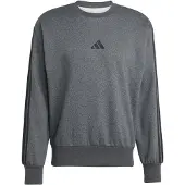 Adidas Essentials 3 Stripes Fleece Sweatshirt Gris XL Homme