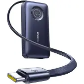 Baseus Powerbank EnerCore CR11 10 000 mAh, 45 W, câble USB-C rétractable, noir, compact