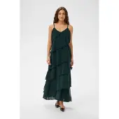 Culture Robe de soirée vert foncé
