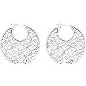Police Pj25593ess.01 Earrings Argenté Femme