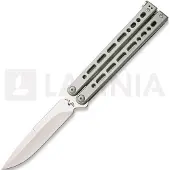 Bear Ops Couteau papillon Bear Song VIII Spear Point, gris