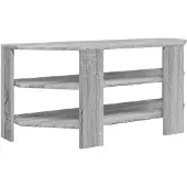vidaXL Armoire TV d'angle gris Sonoma 102x40,5x45cm Bois composite