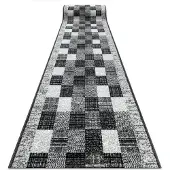 Rugsx TAPIS DE COULOIR BCF RAFIA gris 70 cm 70x320 cm