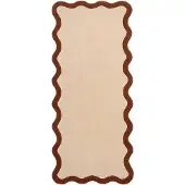 FRAAI Tapis de couloir lavable – Hazy Brun/Crème | 80x180cm | Tapis de couloir | Pile courte