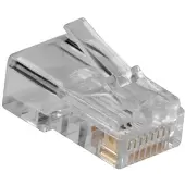 ACT TD108R, RJ-45, transparent, copolymère acrylonitrile-butadiène-styrène (ABS), nickel/or, 1000 V, 1,5 A