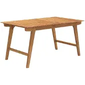 vidaXL Table de jardin 150x90x75 cm bois massif acacia
