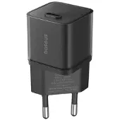 Baseus GaN5S, 20W, 3A, 1 x USB-C, noir (20 W, 1 portion), Chargeur USB, Noir