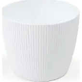 Lamela Flowerpot Magnolia 756-05, plastic, Ø 30 cm, white (30 x 25 cm)