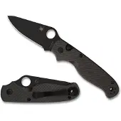 Spyderco Couteau pliant ButtonUp Carbon Fiber, noir