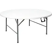 HorecaTraders Table de buffet pliante ronde - Ø 153 cm
